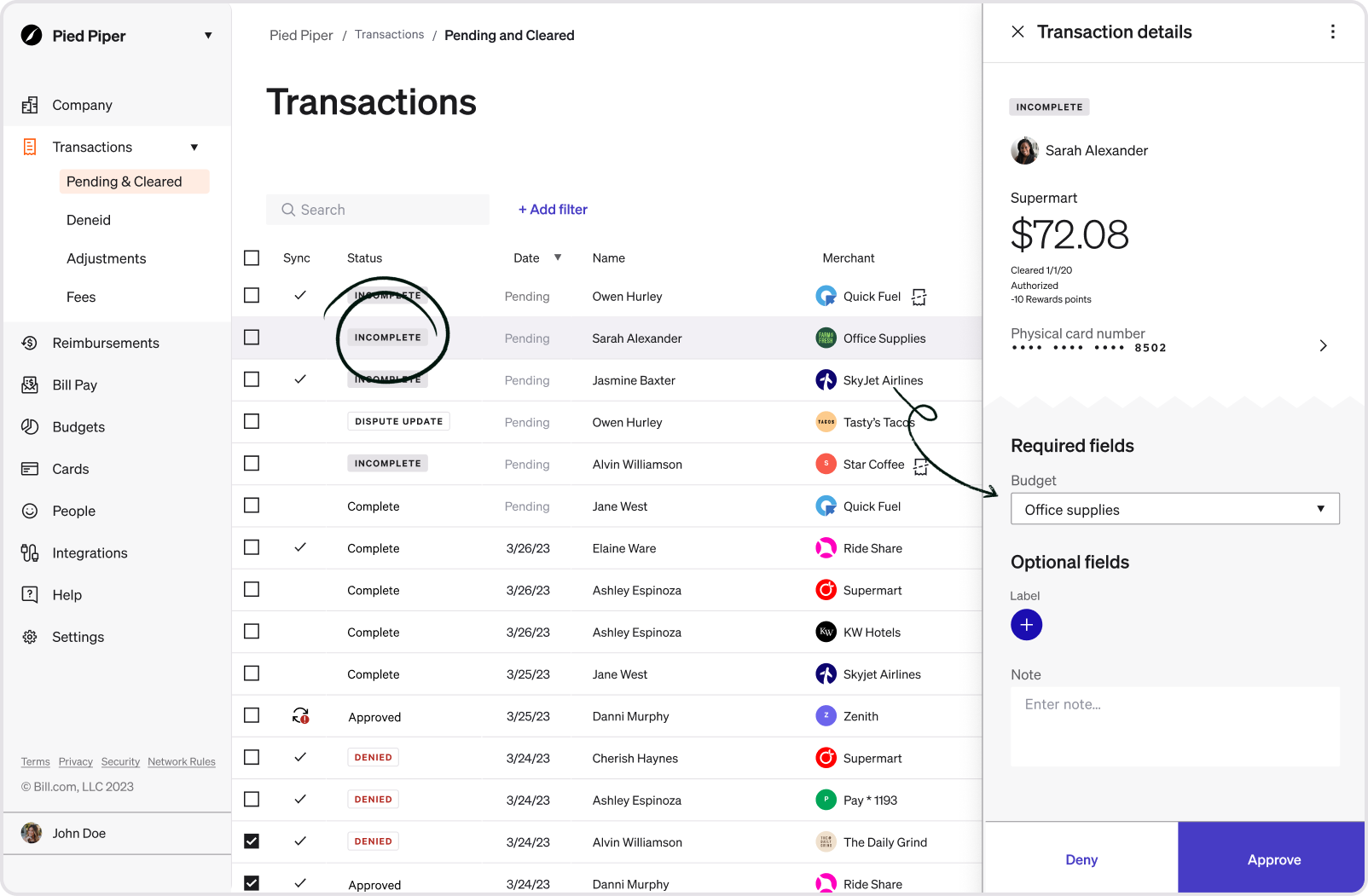 Transaction Guide Guides