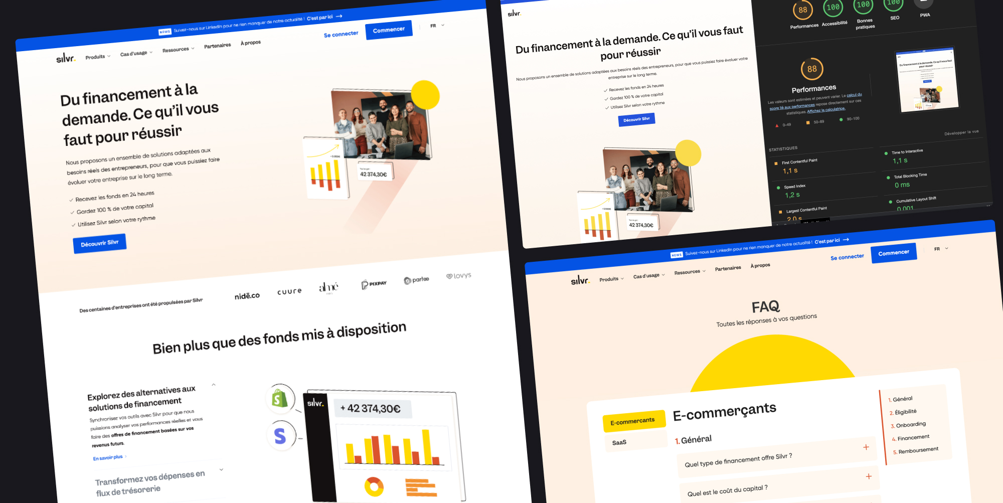 Optimisation des performances web pour Silvr.co