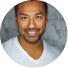 Male customer smiling