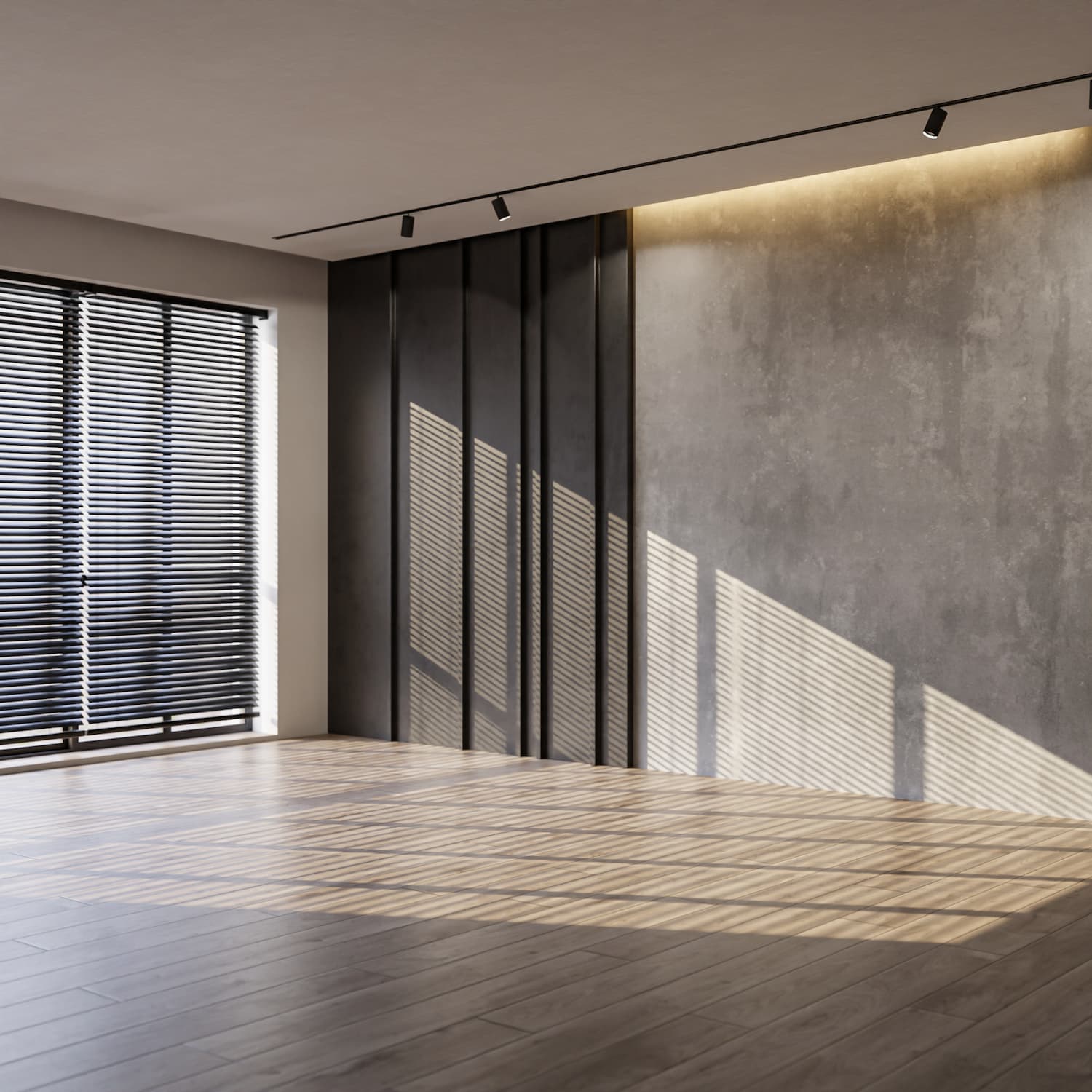 Wohnzimmer ohne Möbel