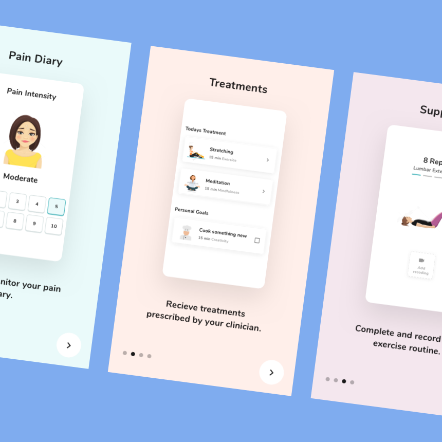 Onboarding screens