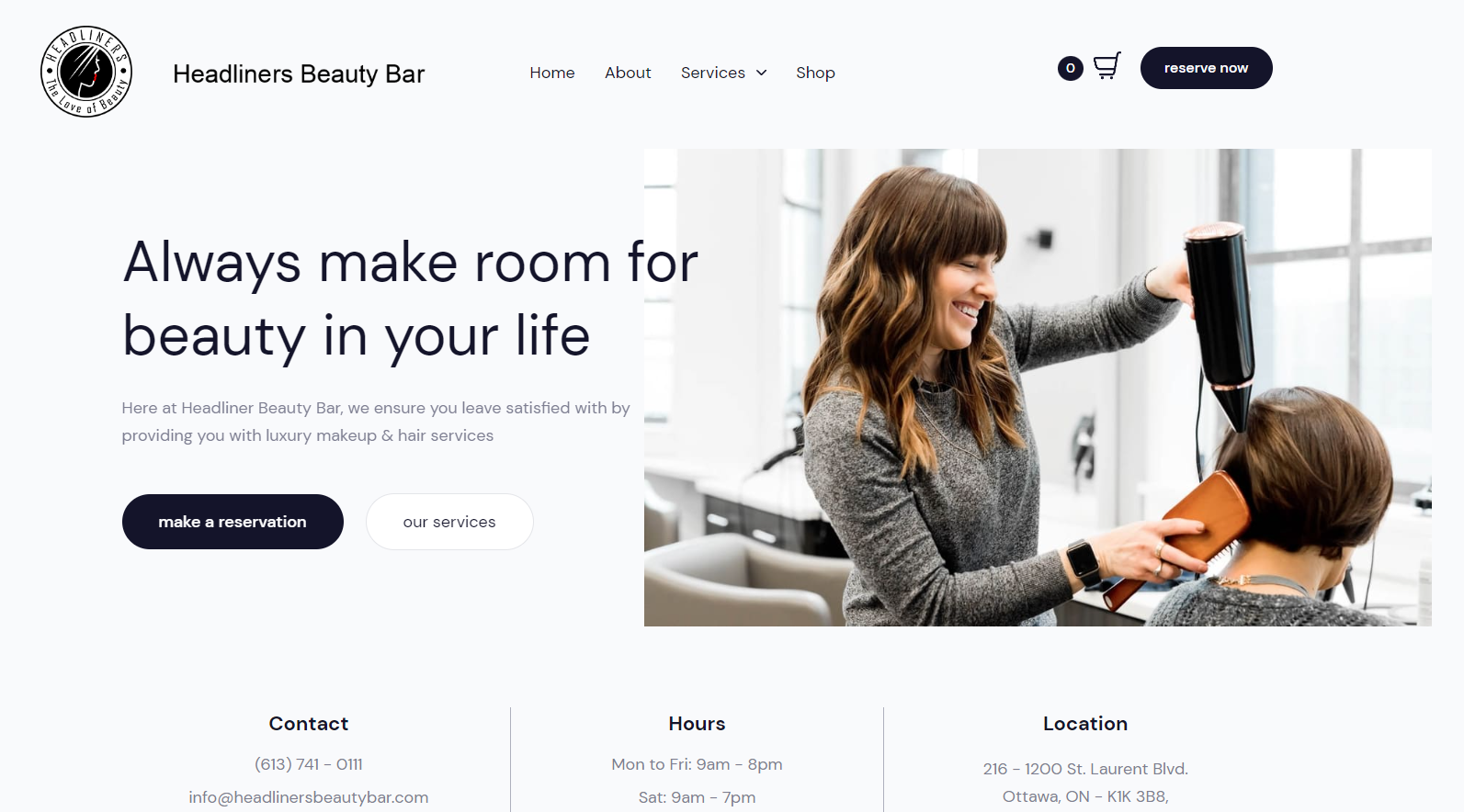 Headliners Beauty Bar Luxury Beauty Services