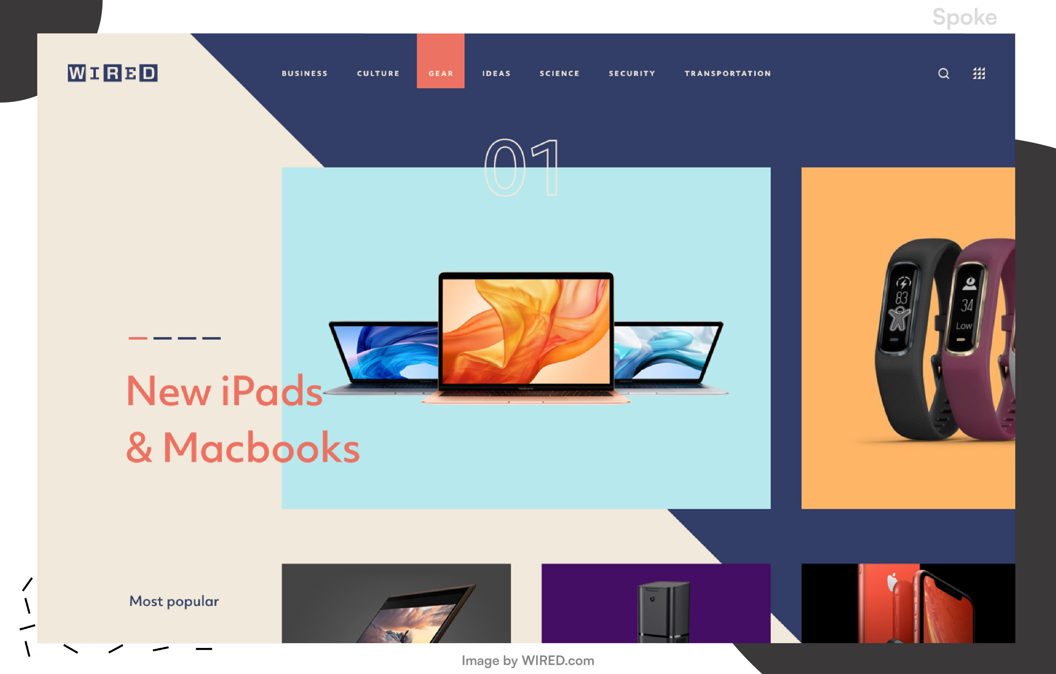 example of a designed SaaS software adhering to the minimalistic concept