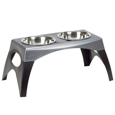 Bergan Elevated Double Bowl Feeder