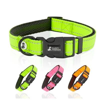 Fuzzy Friends Reflective Dog Collar