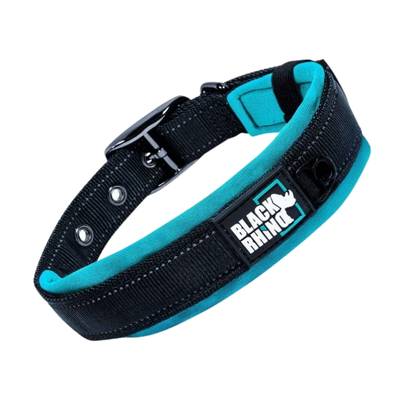 Black Rhino Padded Dog Collar for All Breeds