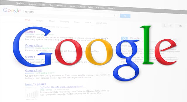 Image représentatn un écran d'ordinateur avec google en moteur de recherche