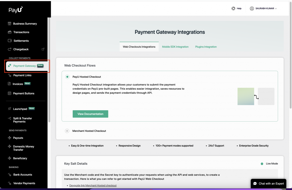 PayU - Payment gateway partner integration