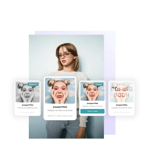 A woman behind PAJO coupons.