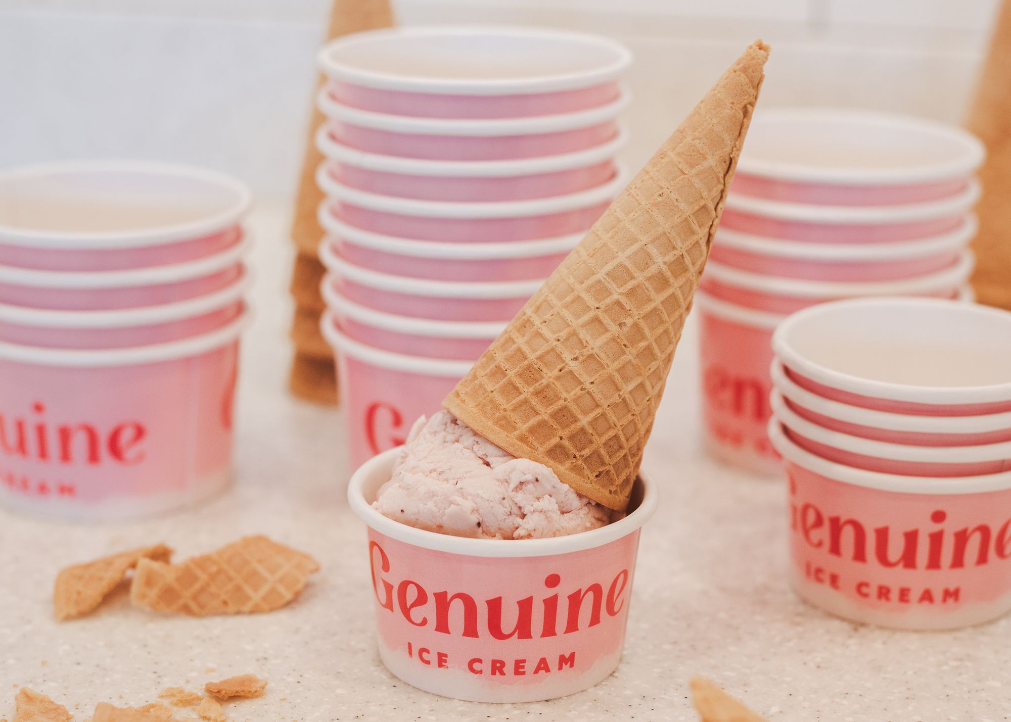 Genuine Ice Cream Love Big. Eat Genuine.