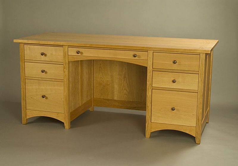 Custom Cherry Desk John Lomas Custom Furniture Vermont