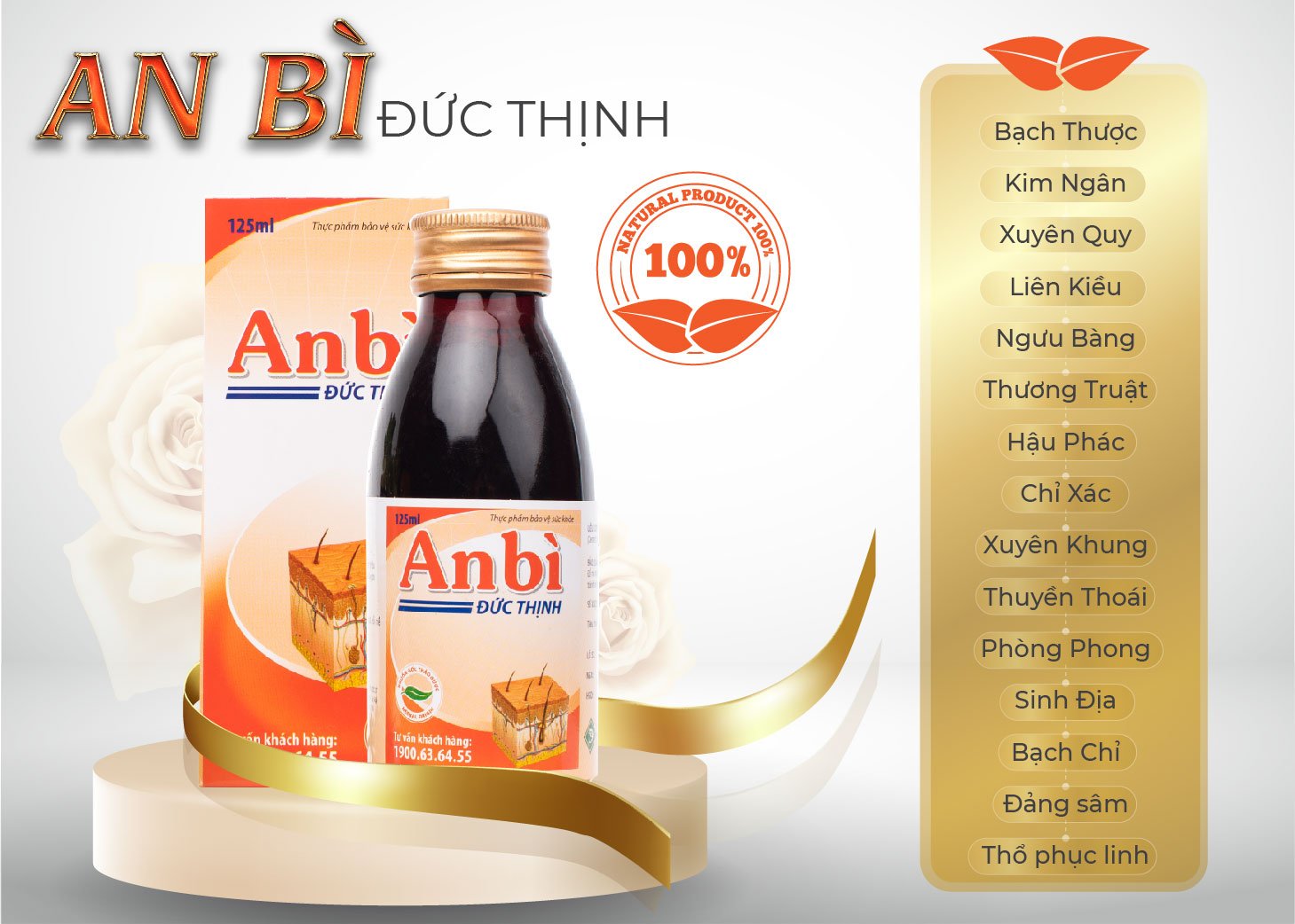 An bì Đức Thịnh được điều chế từ các vị thảo dược quý hiếm