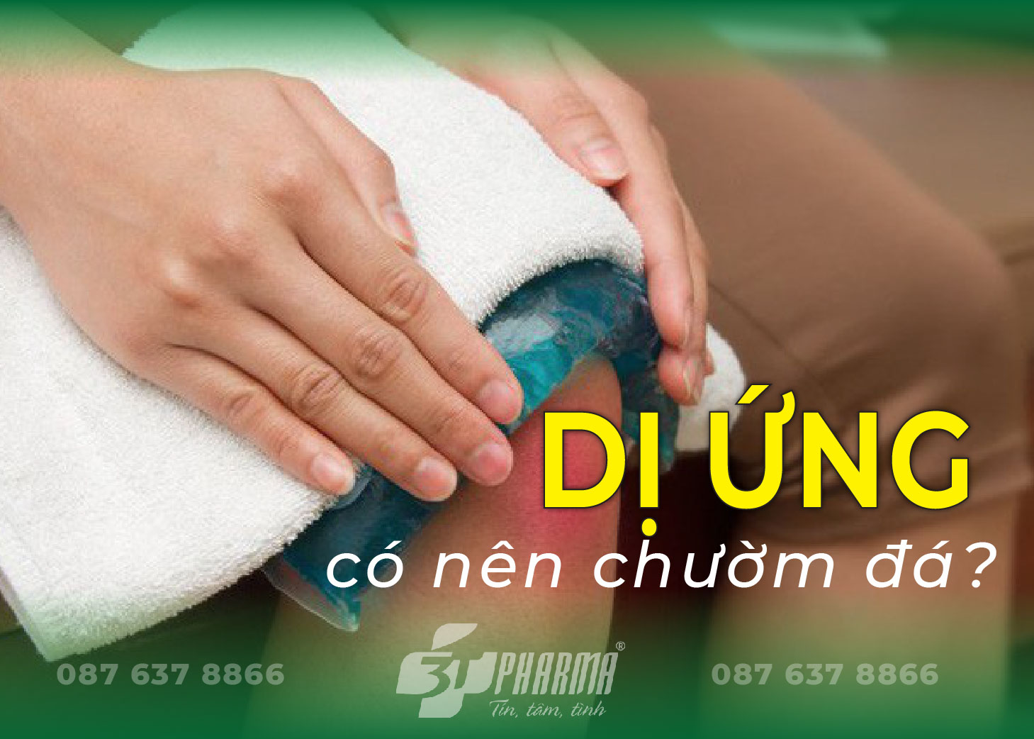 Dị ứng, nổi mụn ở khắp người có nên chườm đá không?