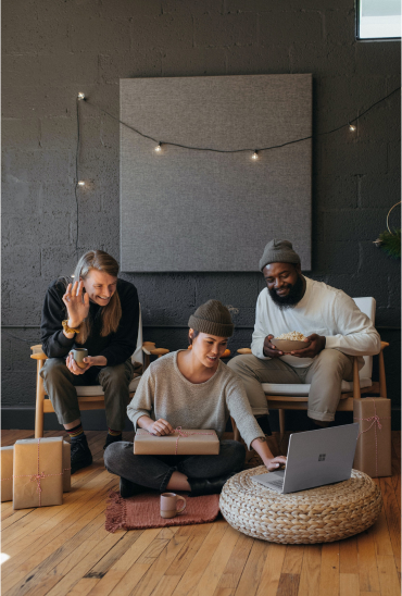 Team working on a project
