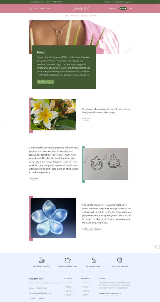 Design page design