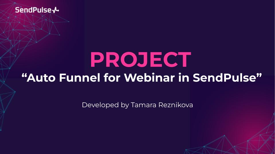 PROJECT "Welcome series of letters for real estate portal in Sendpulse"