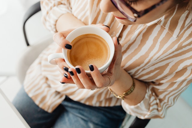 Women taking coffee break