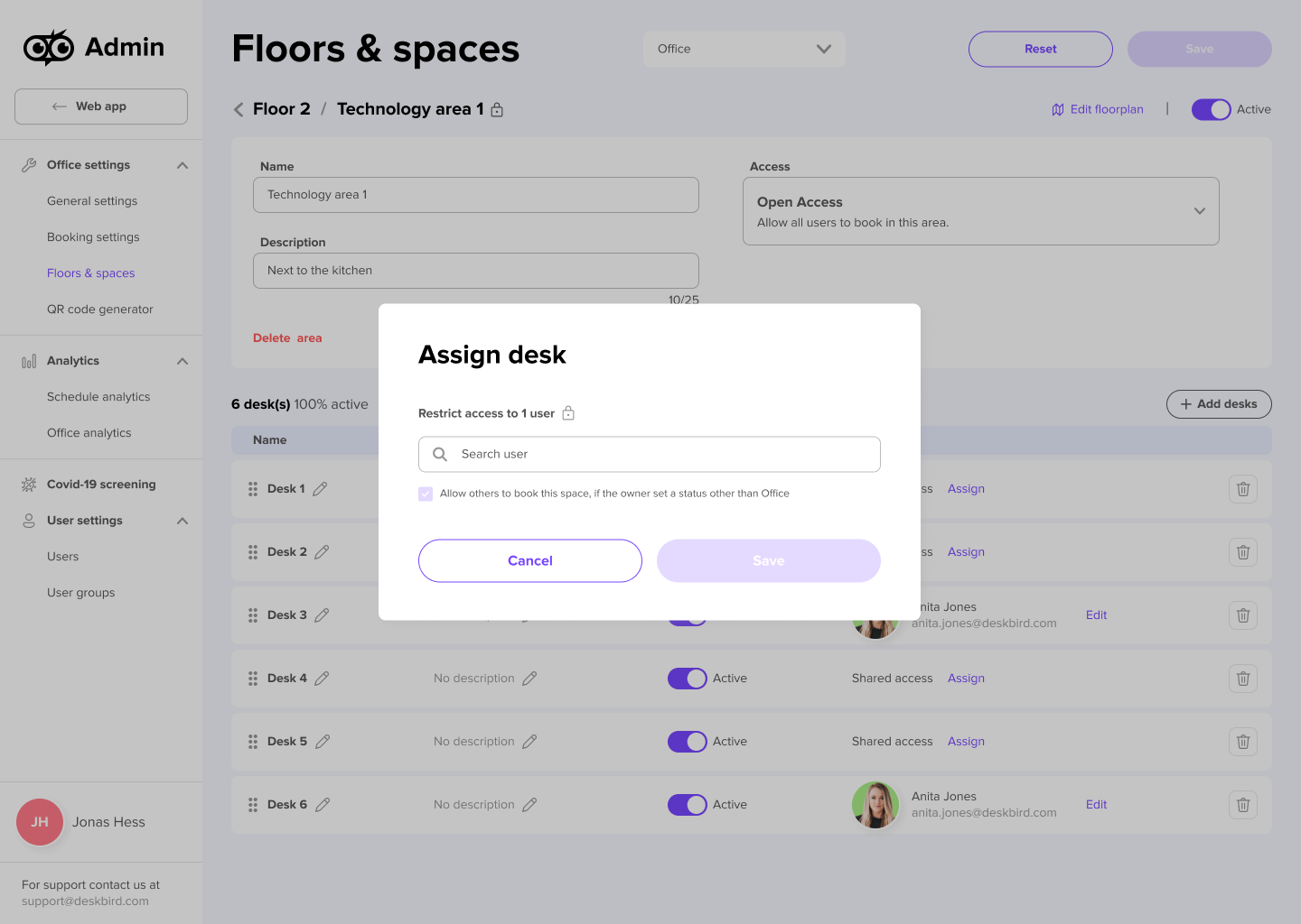 floor and space page