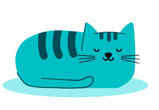 Illustration d'un chat qui dort