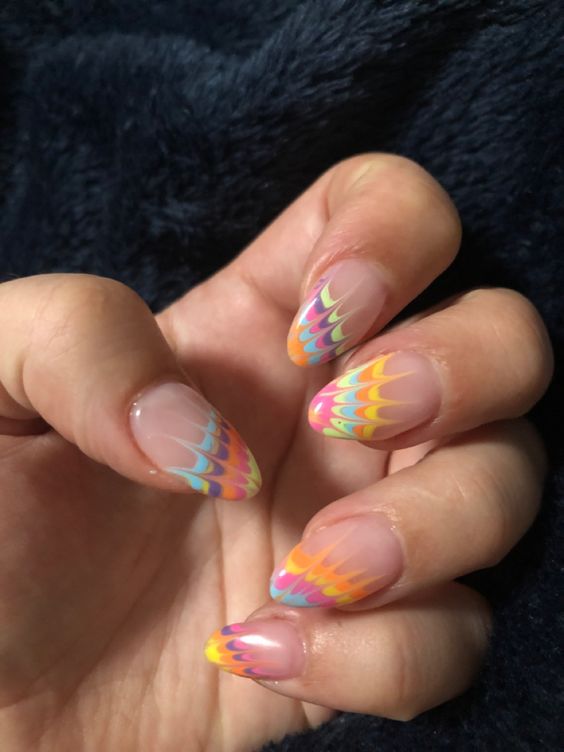 Tie-Dye Nails