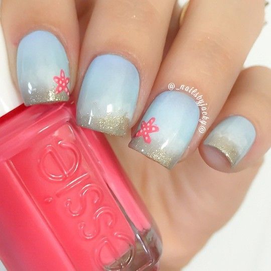 Beach-Inspired Nails
