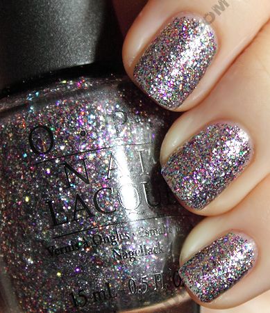 Multi-Colored Glitter Nails
