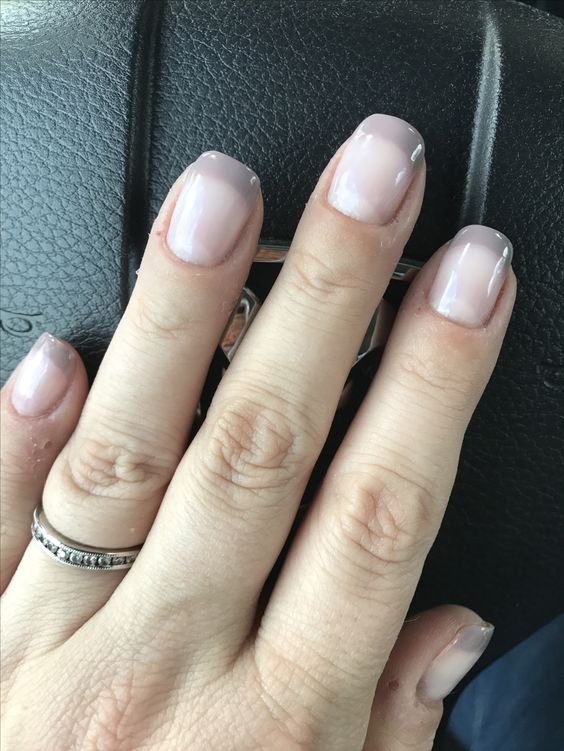 Grey French Tips