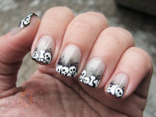 Skull Tip Nails
