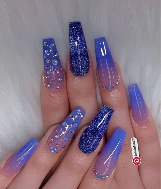 Galaxy Ombre Nails