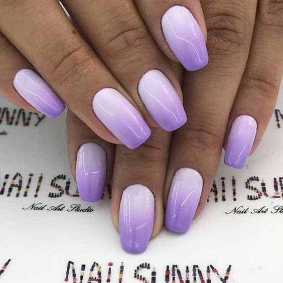 Purple Ombre Nails