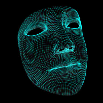 A face mesh image