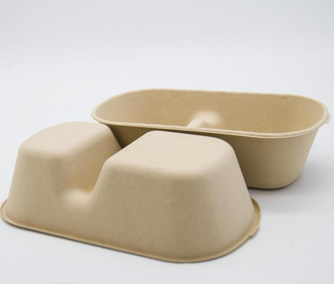 2 Compartment Eco Sugarcane Bagasse Clamshell