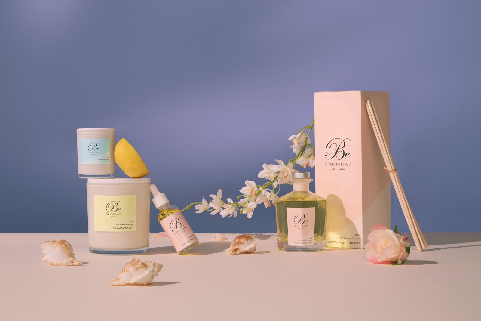 Styled Candle Shoot for Be Enlightened