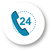 24 hours Phone icon