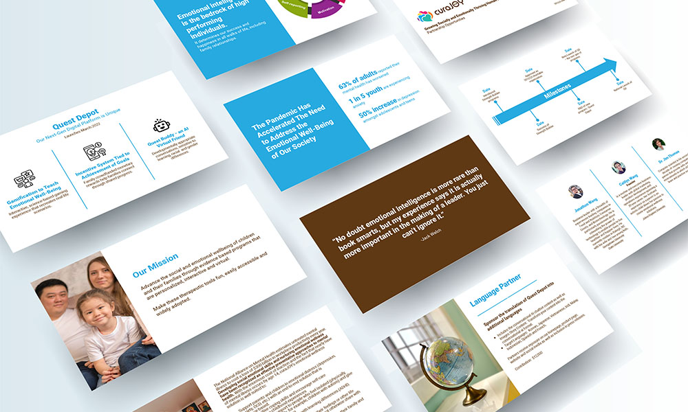 On-demand presentation design services for startups