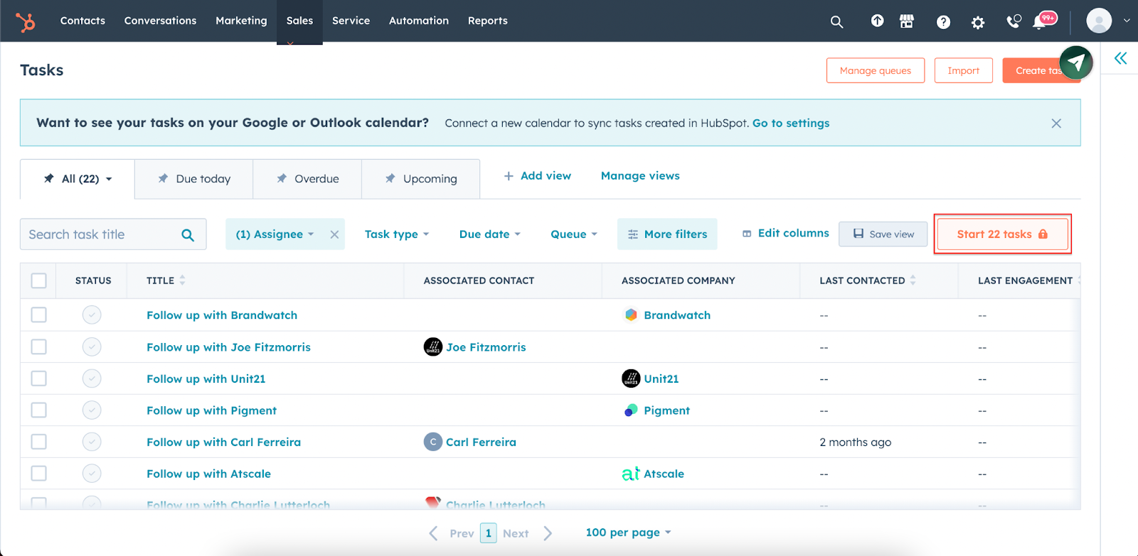 How to use the Reach Chrome Extension with HubSpot