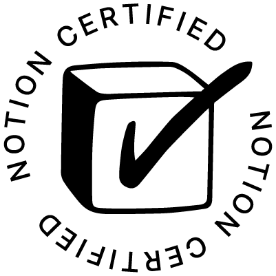 Notion certified badge