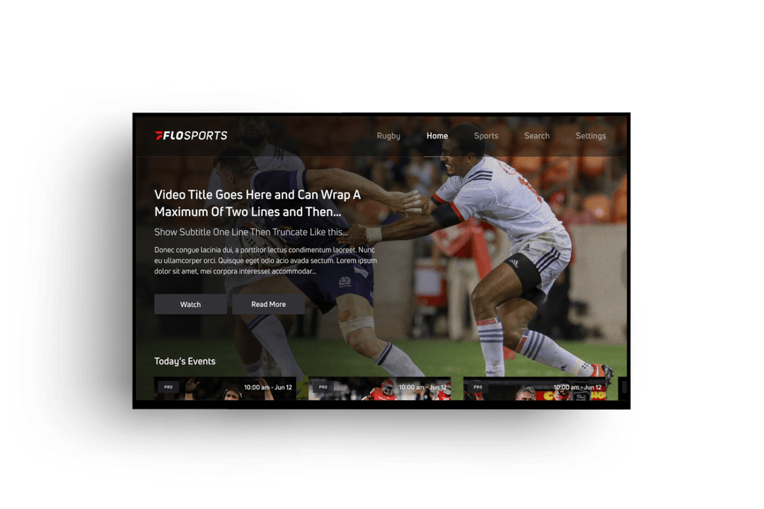 The FloSports App The ultimate destination for sports fans everywhere