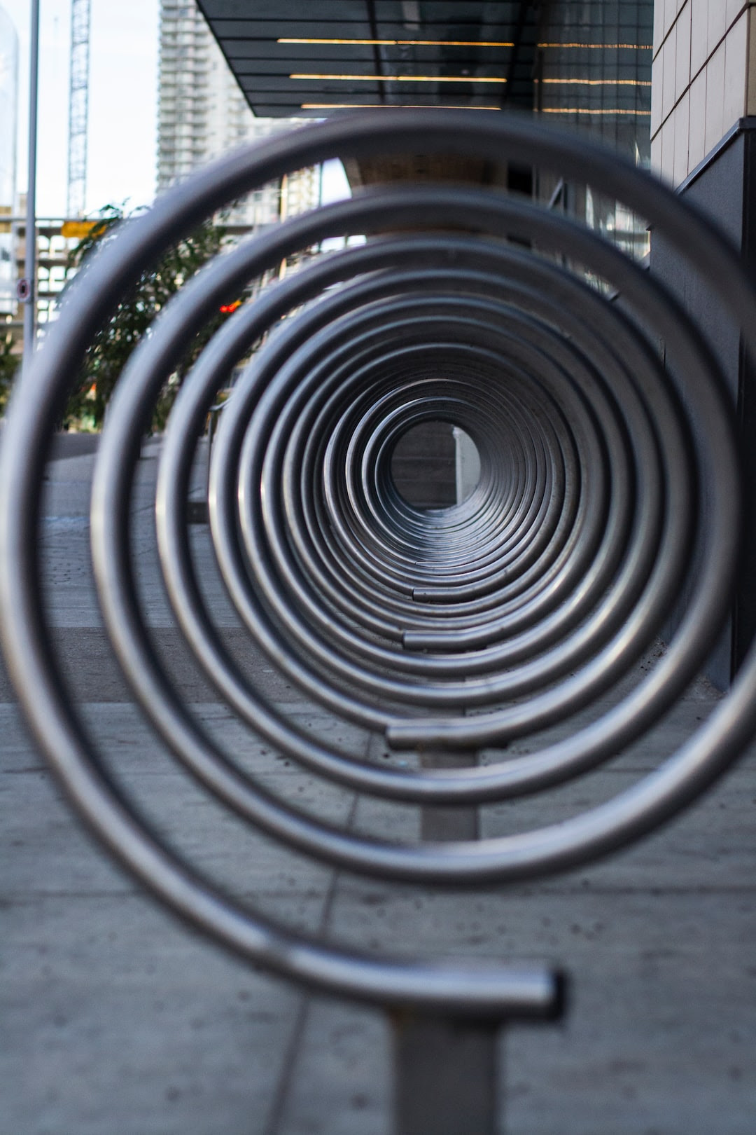 black spiral stairs during daytime