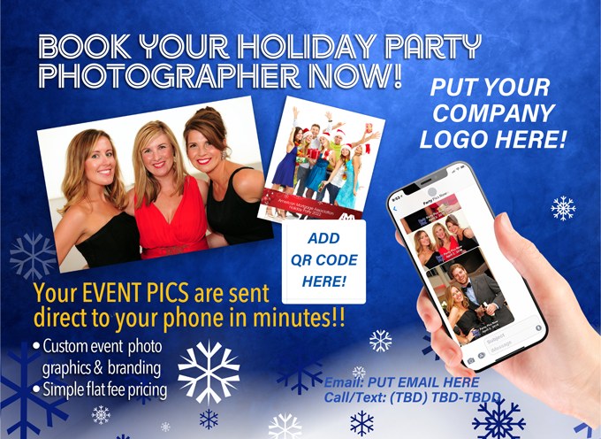 Christmas card with picture on front and back