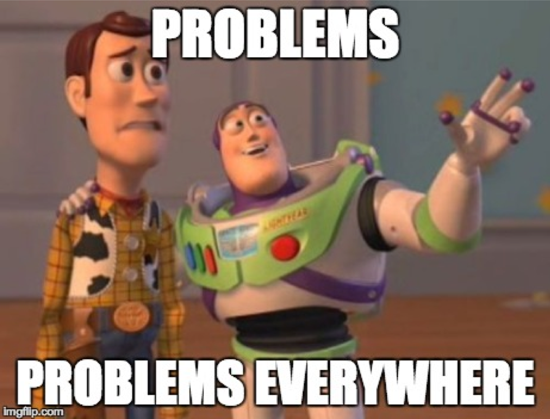 funny meme showing how unnerving glitchy software can be