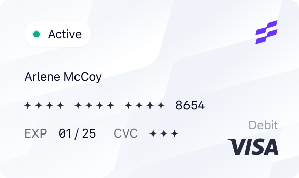 Virtual Card Example Image