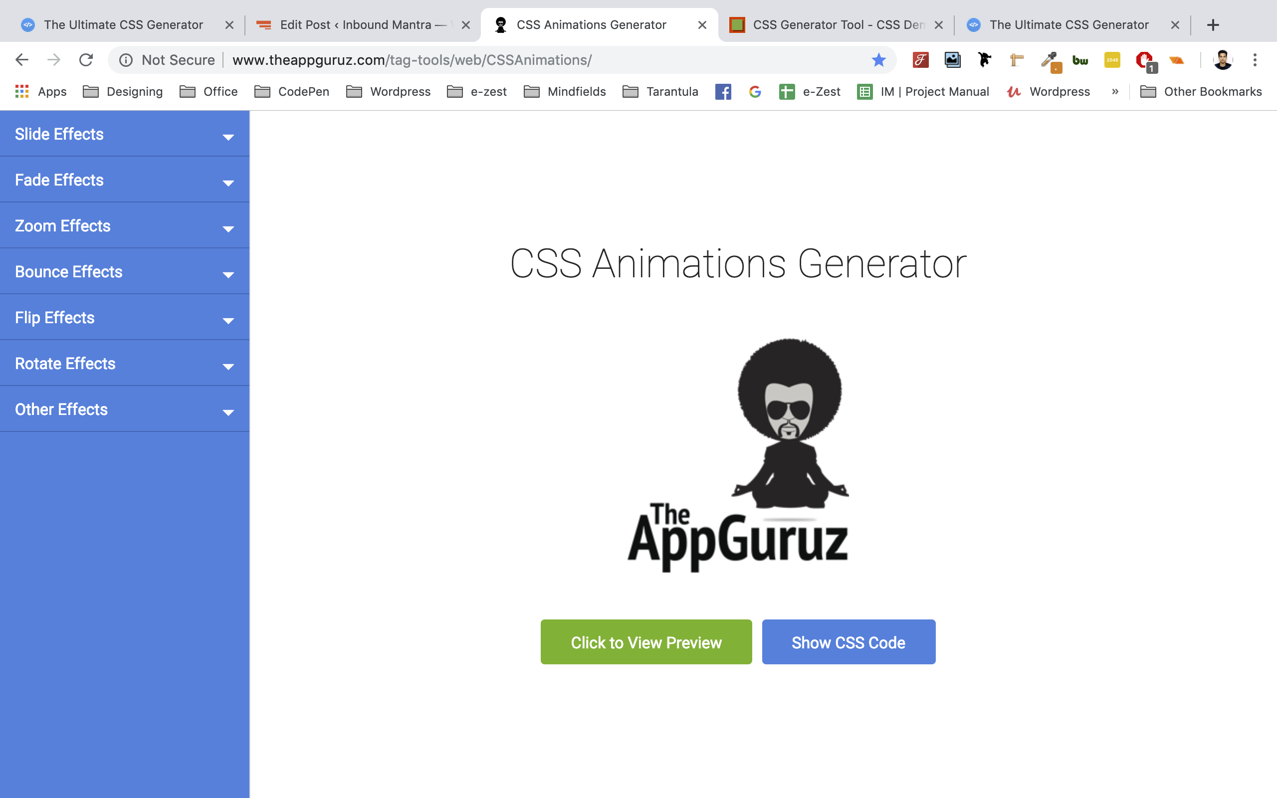 free tools for developers _ css animations generator