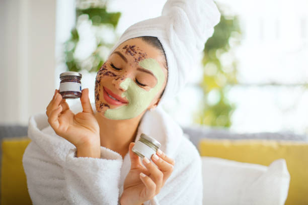 Skin scrub facial treatment for skin lightening(skin colour, skin brightening)