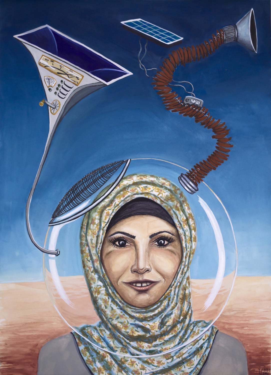 Futuristic painting