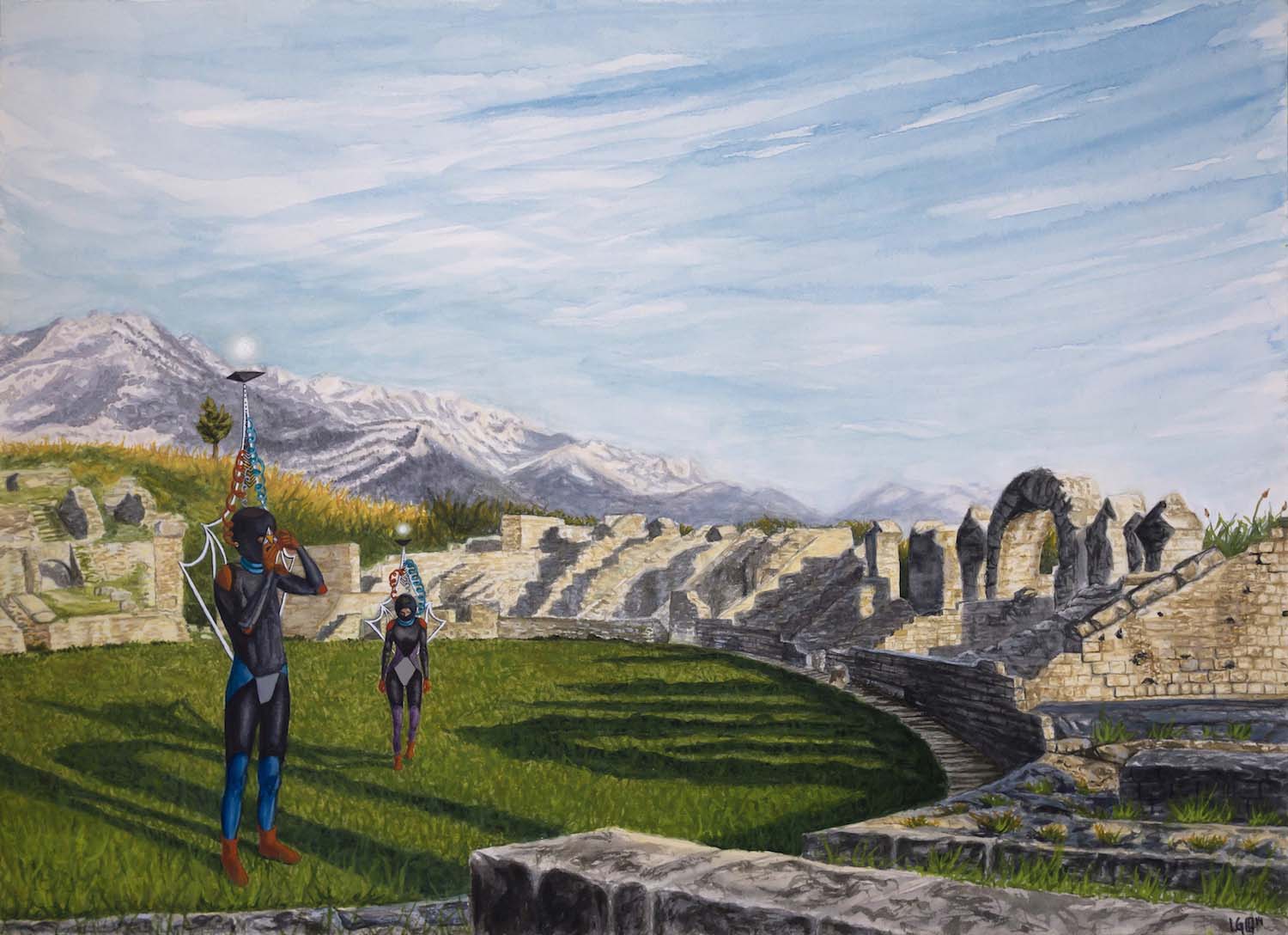 Futuristic painting