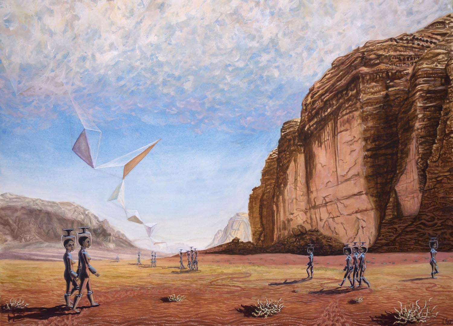 Futuristic painting