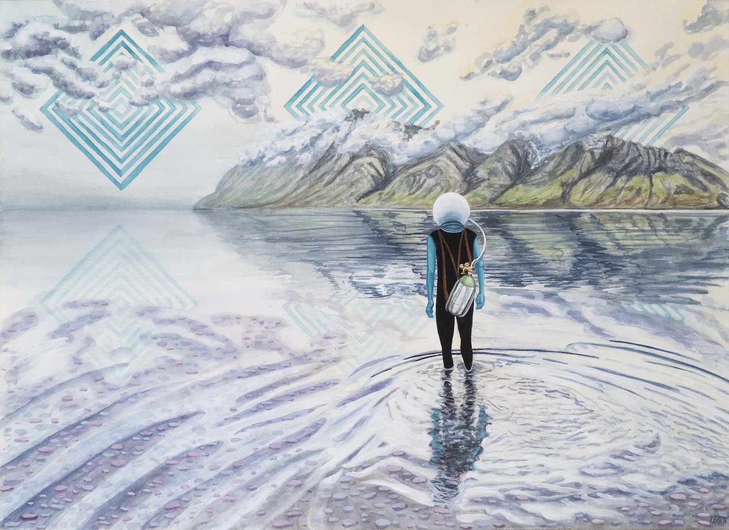 Futuristic painting