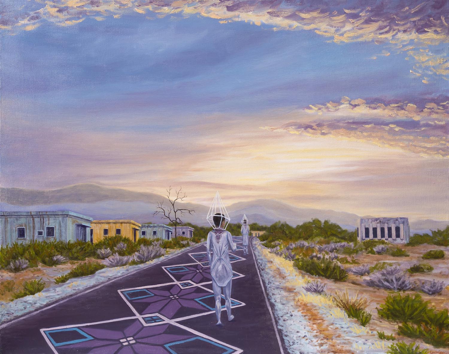 Futuristic painting