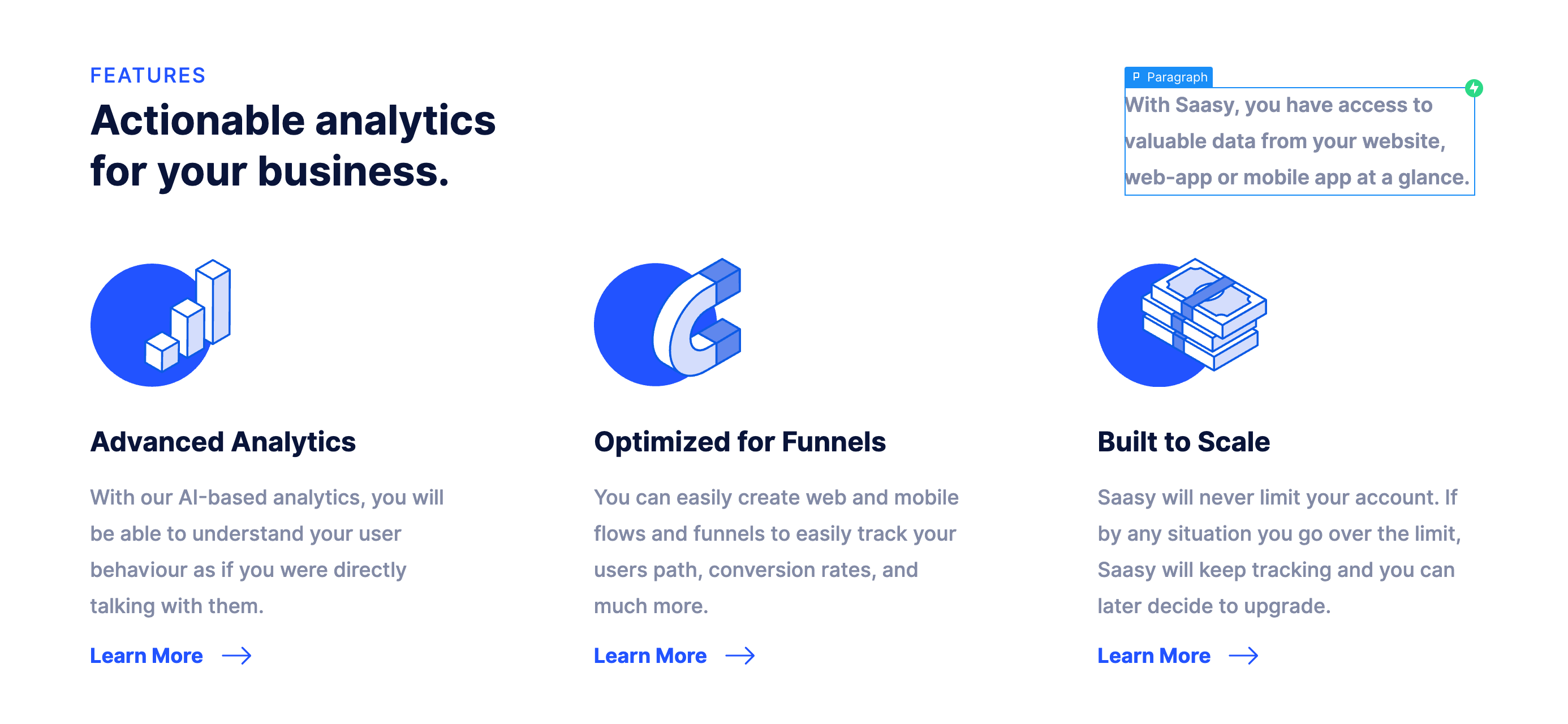 Static Content | Saasy Webflow Template